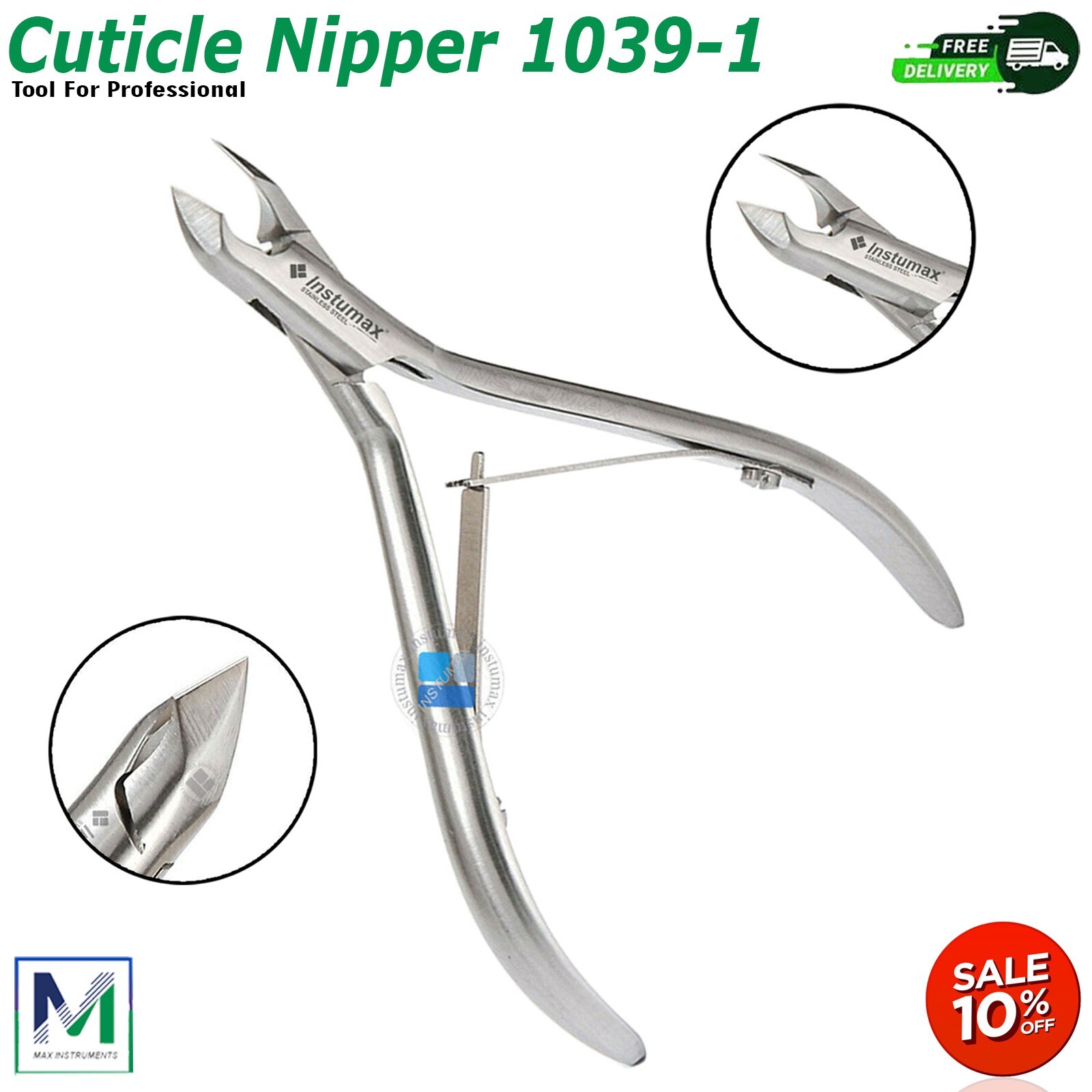 PROFESSIONAL HIGH QUALITY STAINLESS STEEL CUTICLE NAIL NIPPER CUTTER TRIMMER