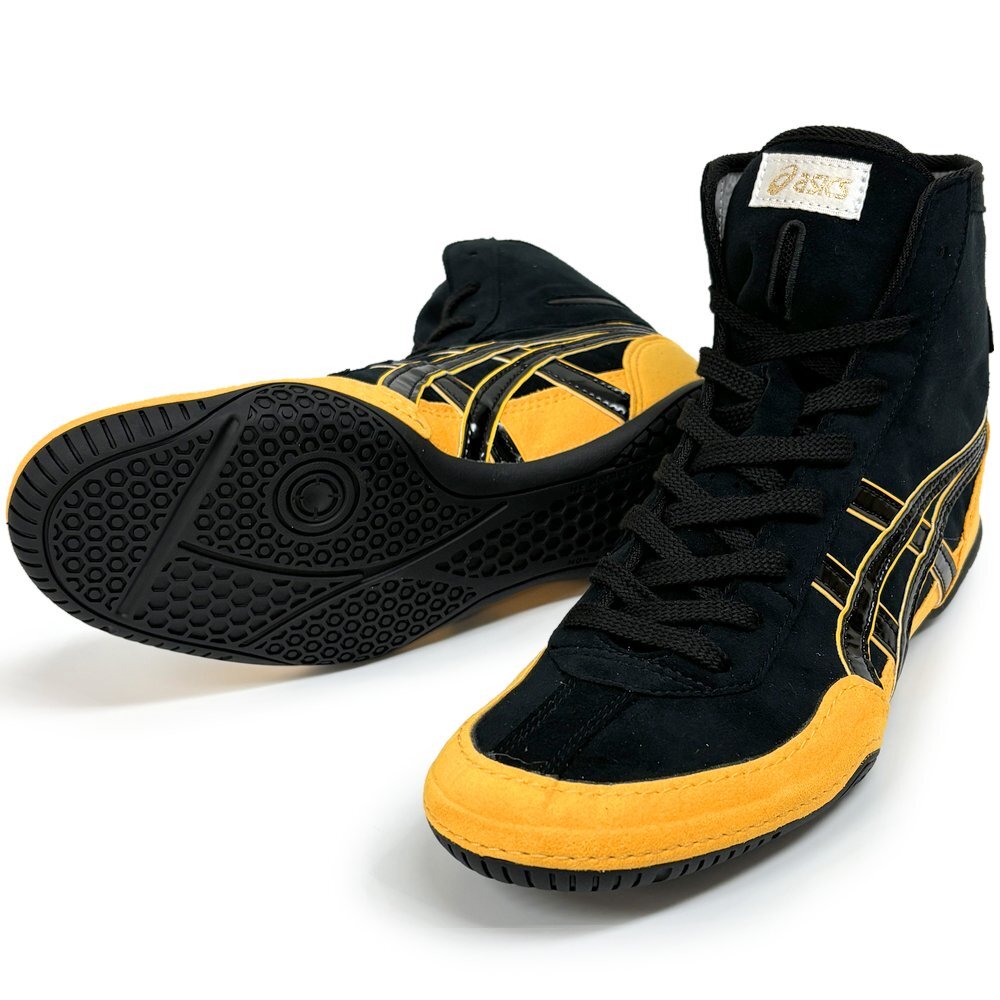ASICS Wrestling Boxing Shoes EX-EO (Successor to TWR900) Black x Yellow