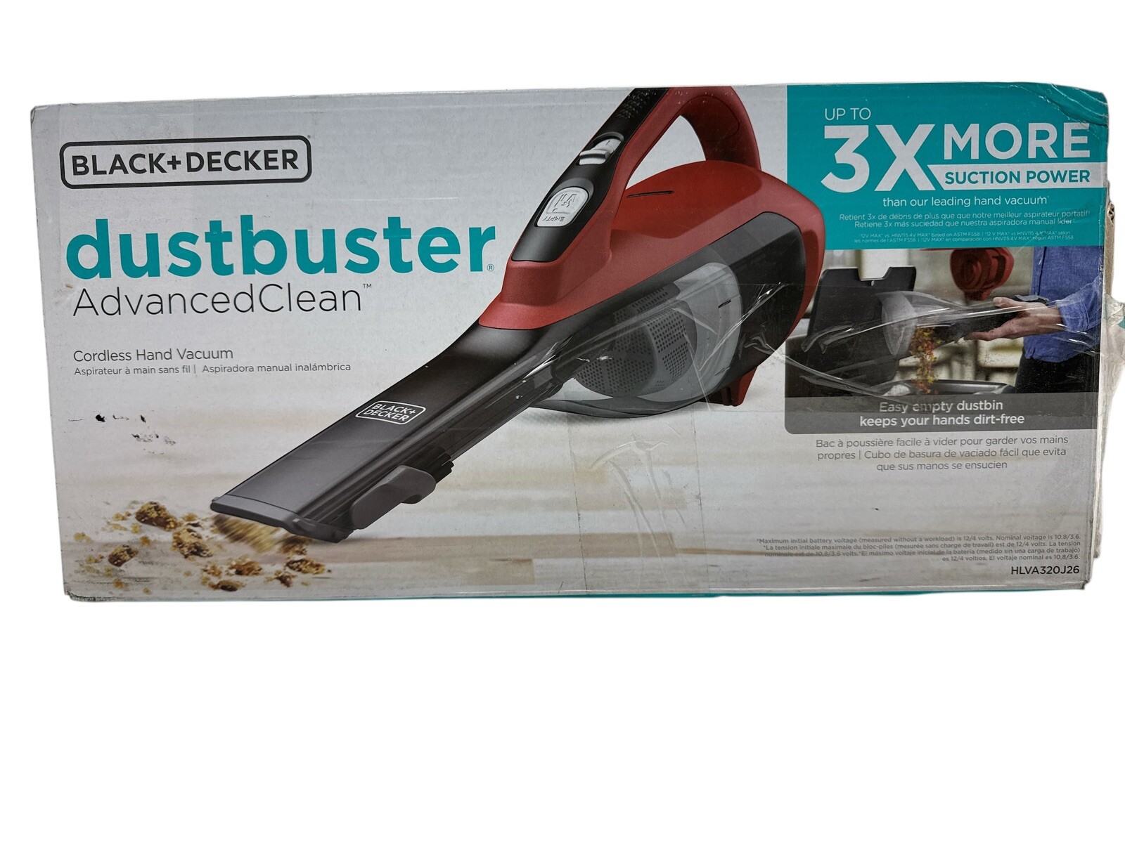 Black + Decker Dustbuster Advanced Clean Cordless Hand Vacuum HLVA320J26 Used1