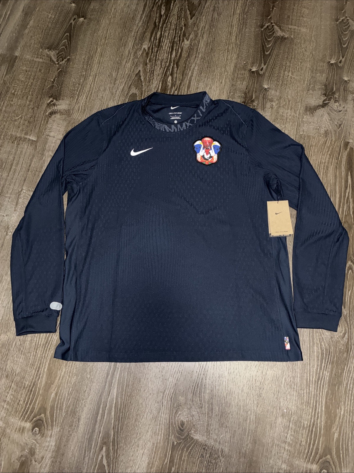 Nike Men sz L Team USA 2024 Olympic Skateboarding Jersey Long Sleeve FD6333 451