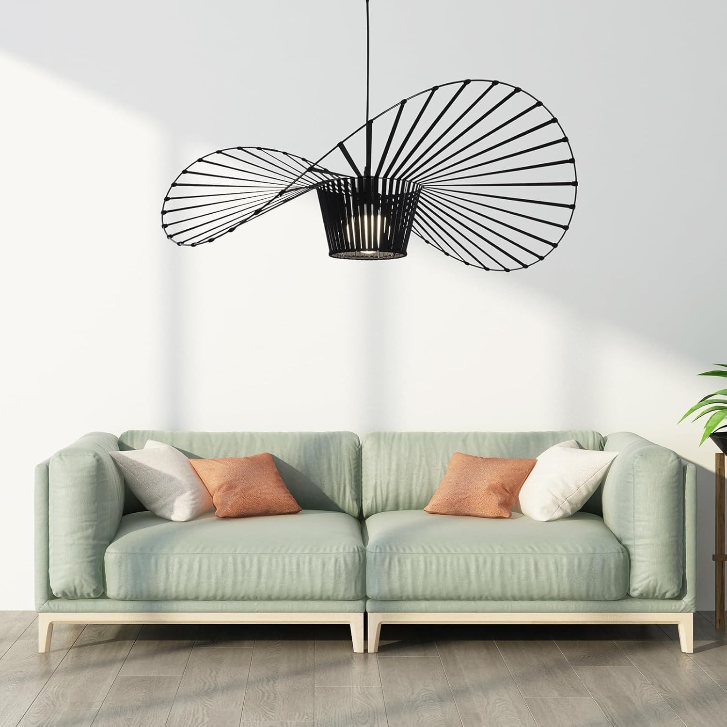 Vertigo Modern Classic Vertigo Pendant Light - 80cm Black