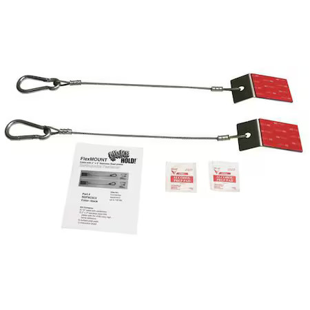 Quakehold! Rdfm23c2 Flex Mount Fastener, Silver, 200 Lb.