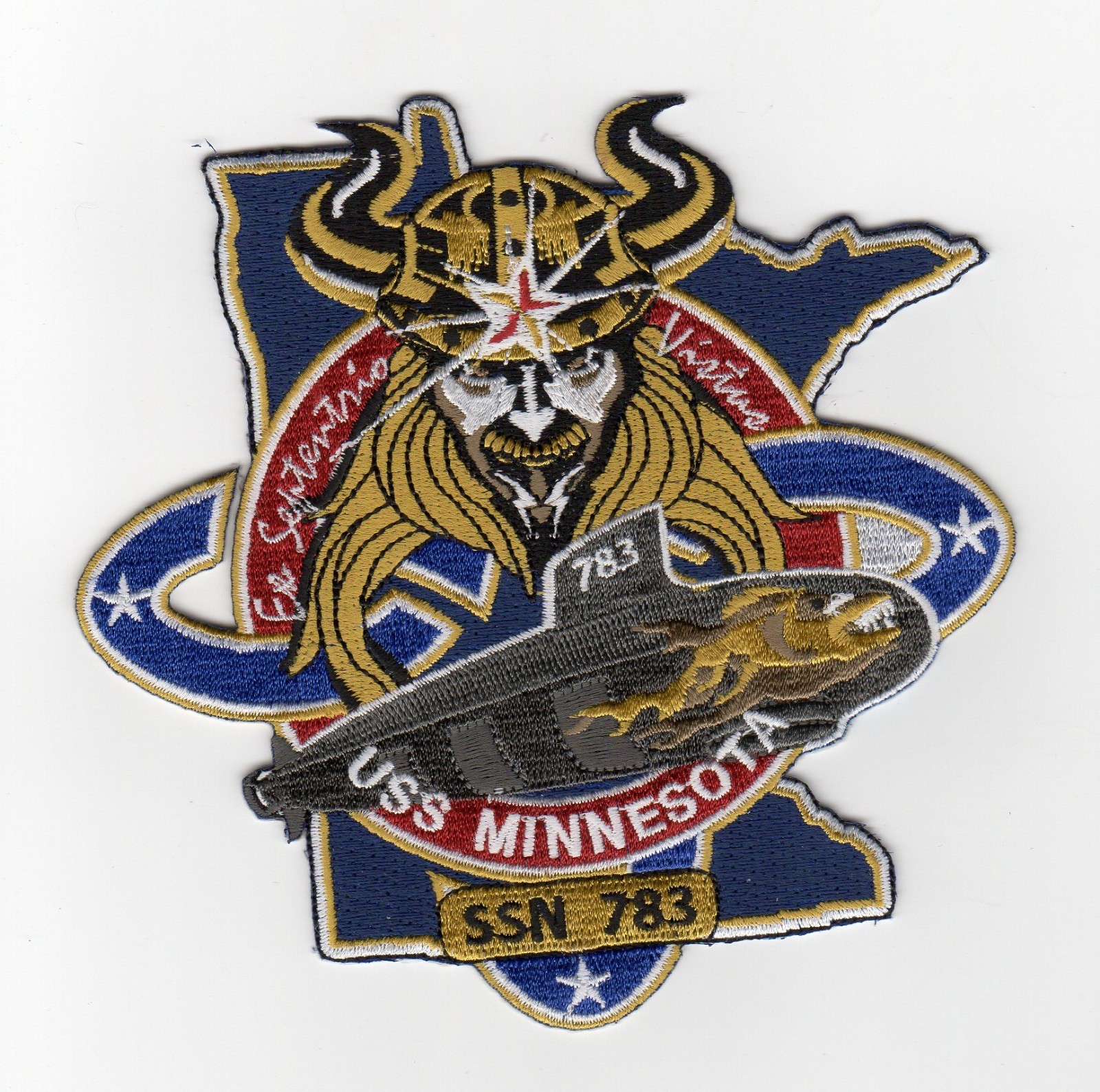 USS Minnesota SSN 783 - USN - Submarine - BC Patch - Cat No. C7006