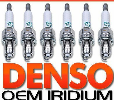 IRIDIUM SPARK PLUG X 6 | GENUINE OEM DENSO | 6 Cylinder V6 Set 3.0L/3. V6 / 4.0L