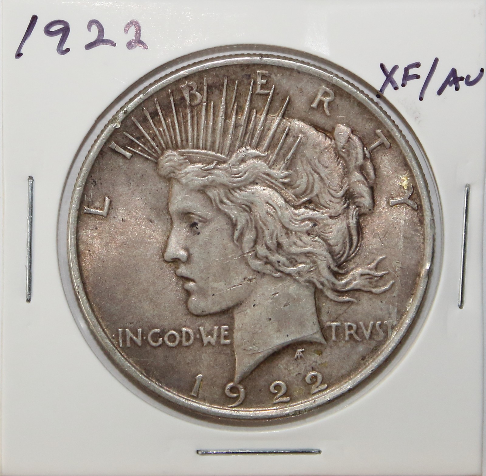 1922 US Peace Silver Dollar $1 EF XF Extremely Fine
