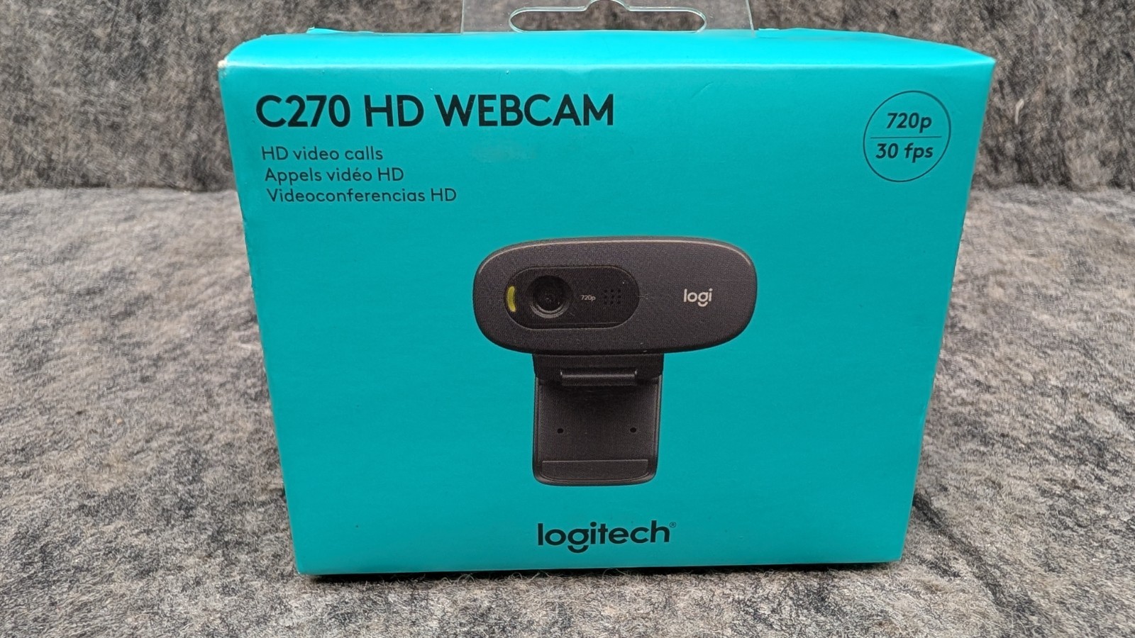 Logitech C270 HD 720P USB Laptop Computer Webcam Model V-U0018 AutoFocus Lens