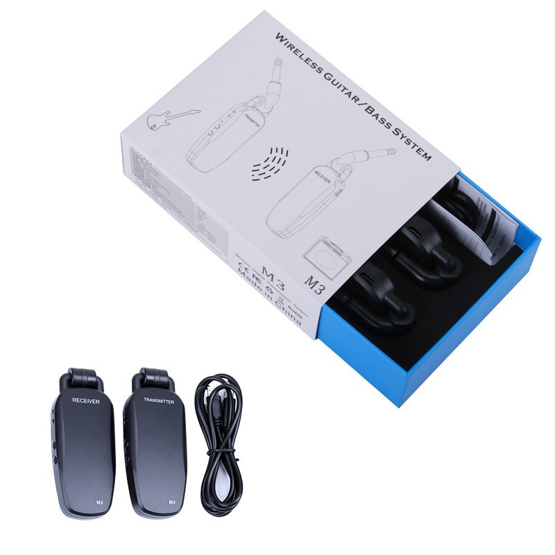 2Pcs M3 Model Digital Wireless Transmitter+Receiver For Electric Guitar Bass