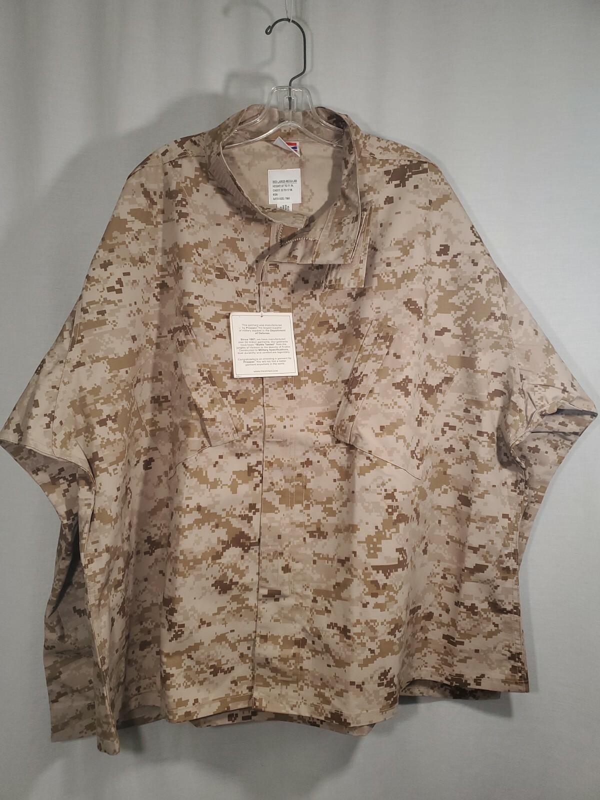 PROPPER ACU Battle Rip Coat 2XL Regular Cag Sof Devgru Seal