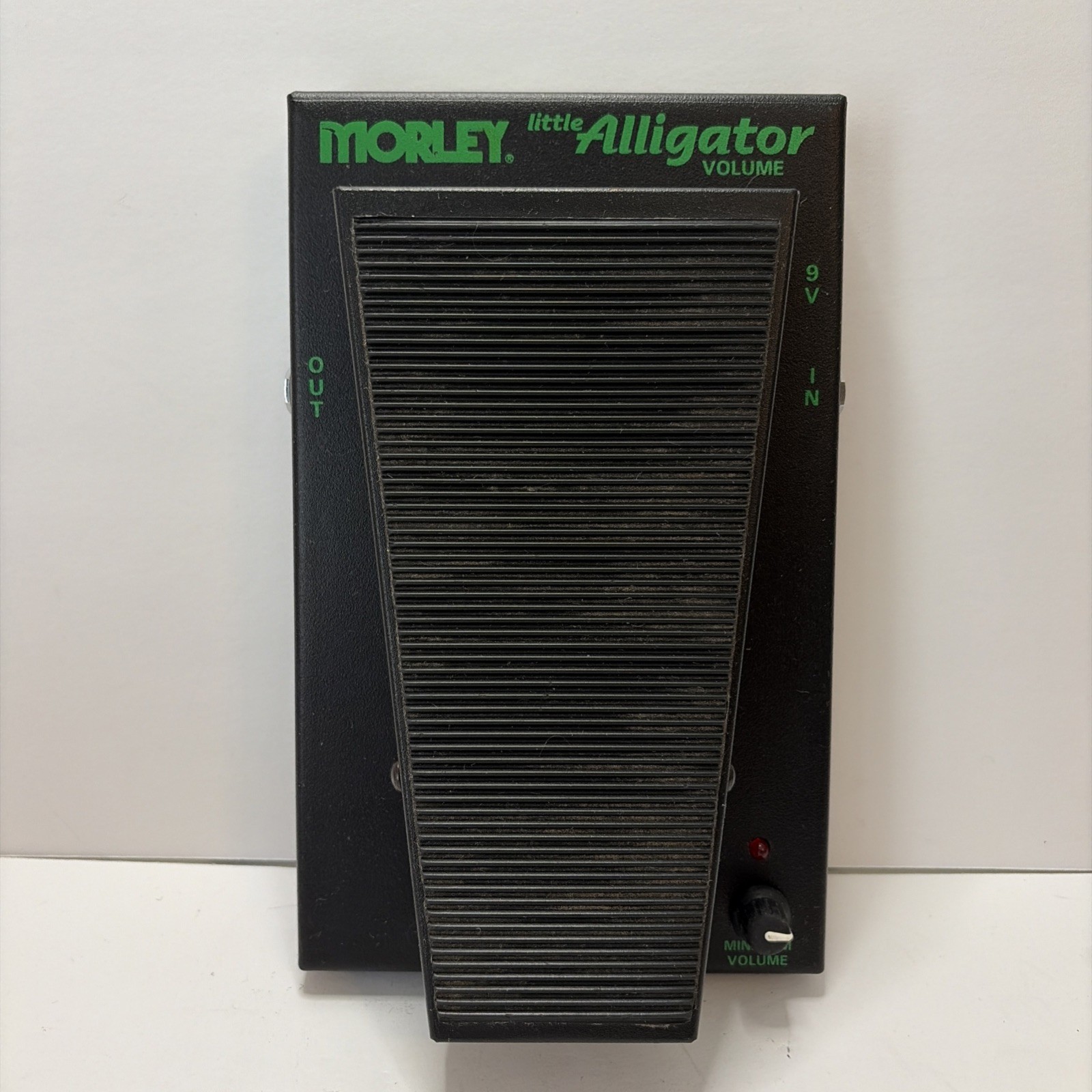 Morley Steve Vai Little Alligator Volume Pedal Guitar Steel - Tested - No Cord