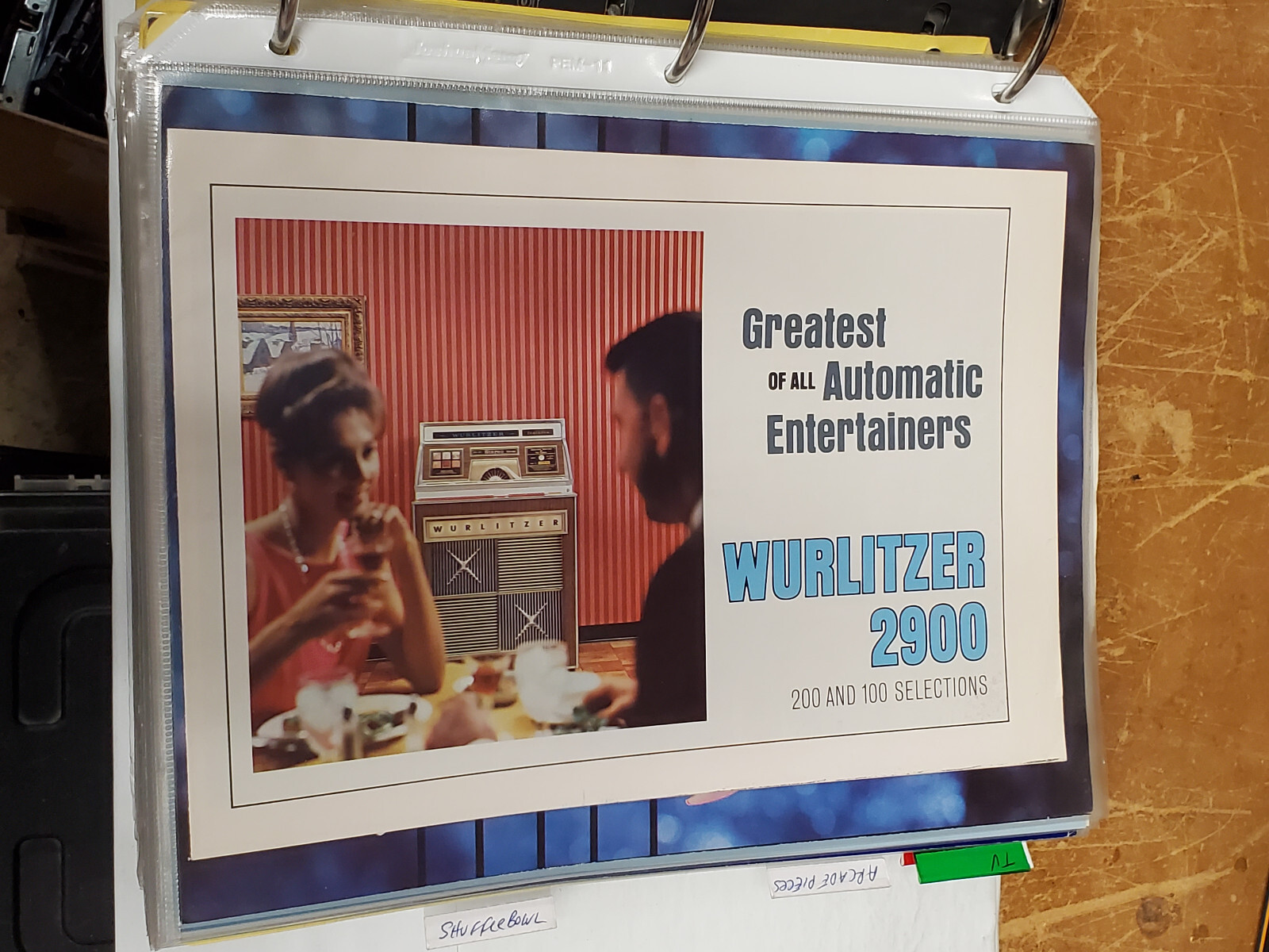 RARE Wurlitzer 2900 flyer- good original