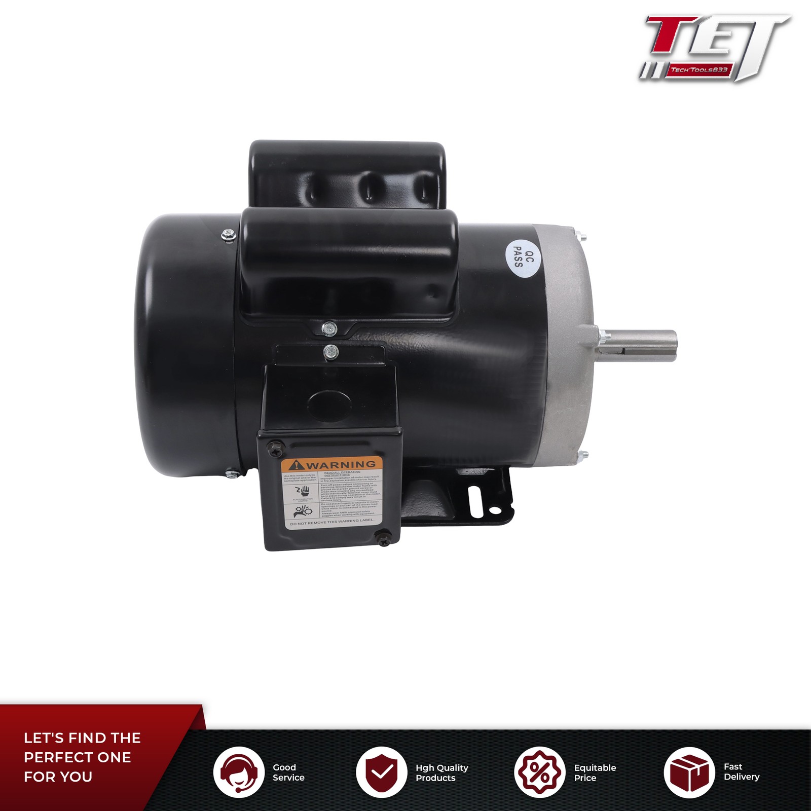 General Agricultural Electric Motor 3HP 1 Phase 145T TEFC 3450RPM 230V 60Hz
