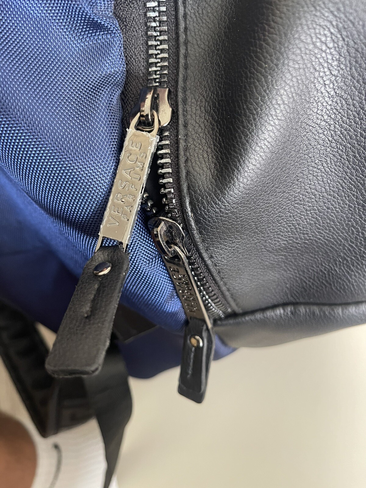 Versace Blue & Black Backpack