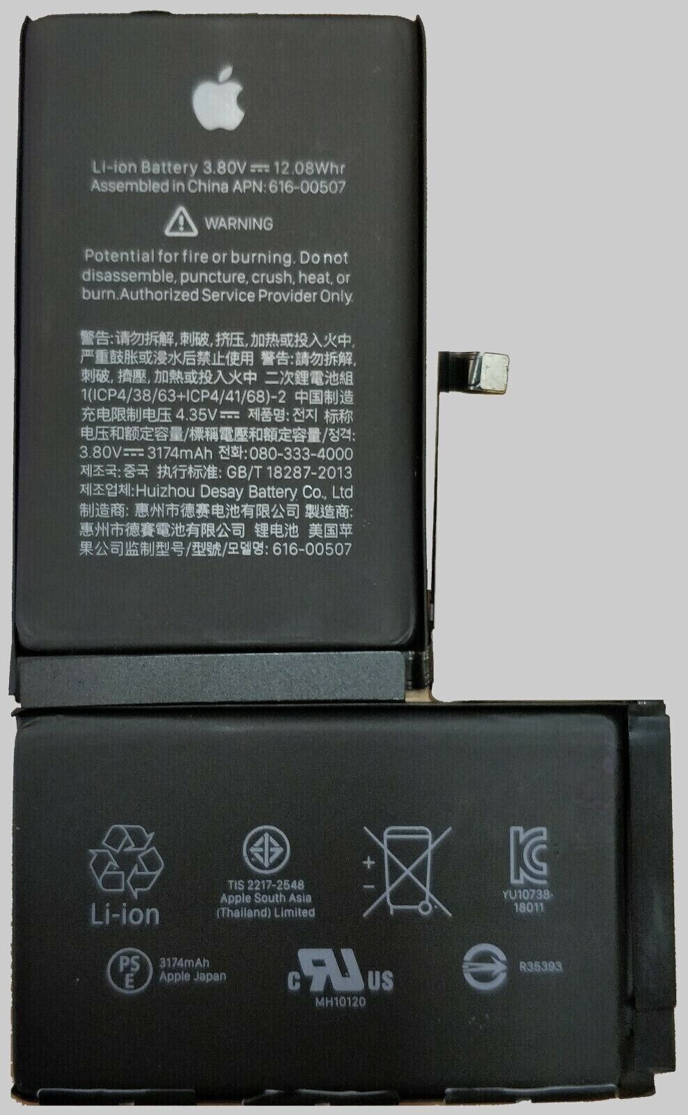 OEM Original Apple Replacement Battery for iPhone XS MAX 100% Health/Zero Cycle