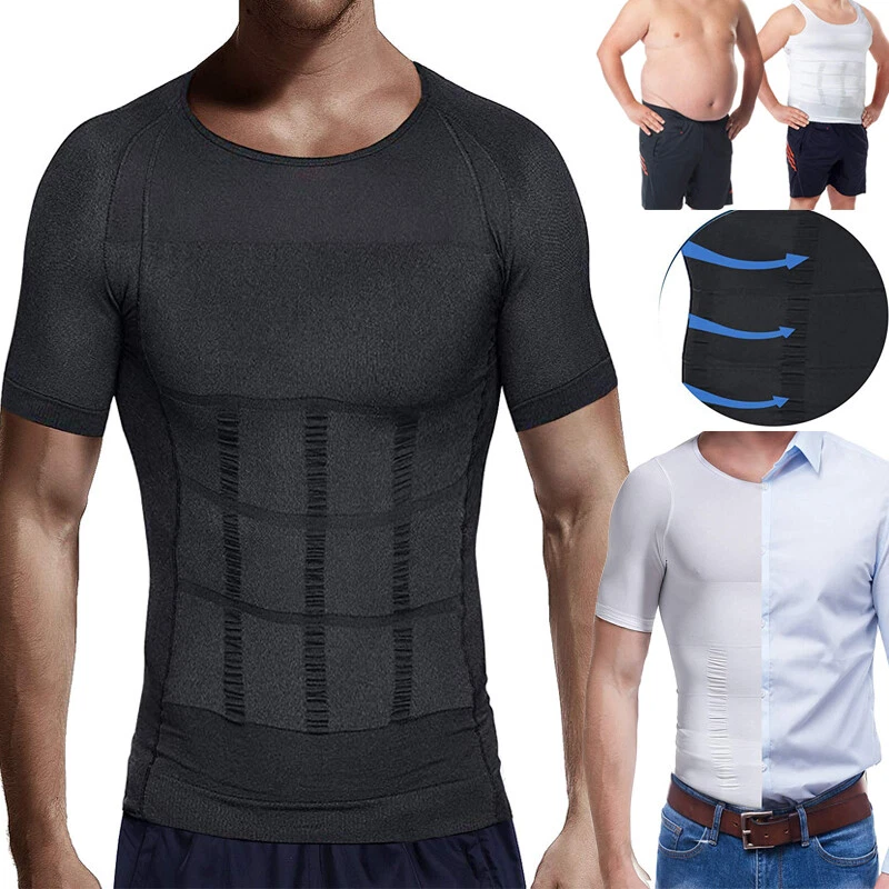 US Gynecomastia Compression Shirt Slimming Men Shapewear to Hide Man Boobs Moobs