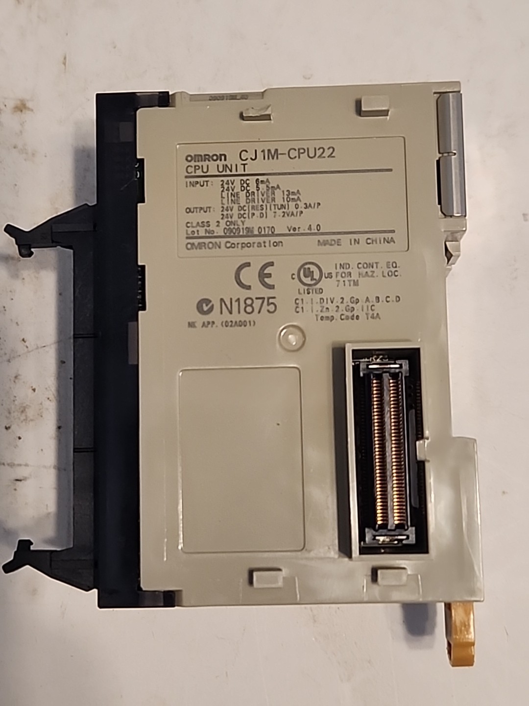 Omron Sysmac CJ1M CPU22 PLC with Warranty & Free Shipping