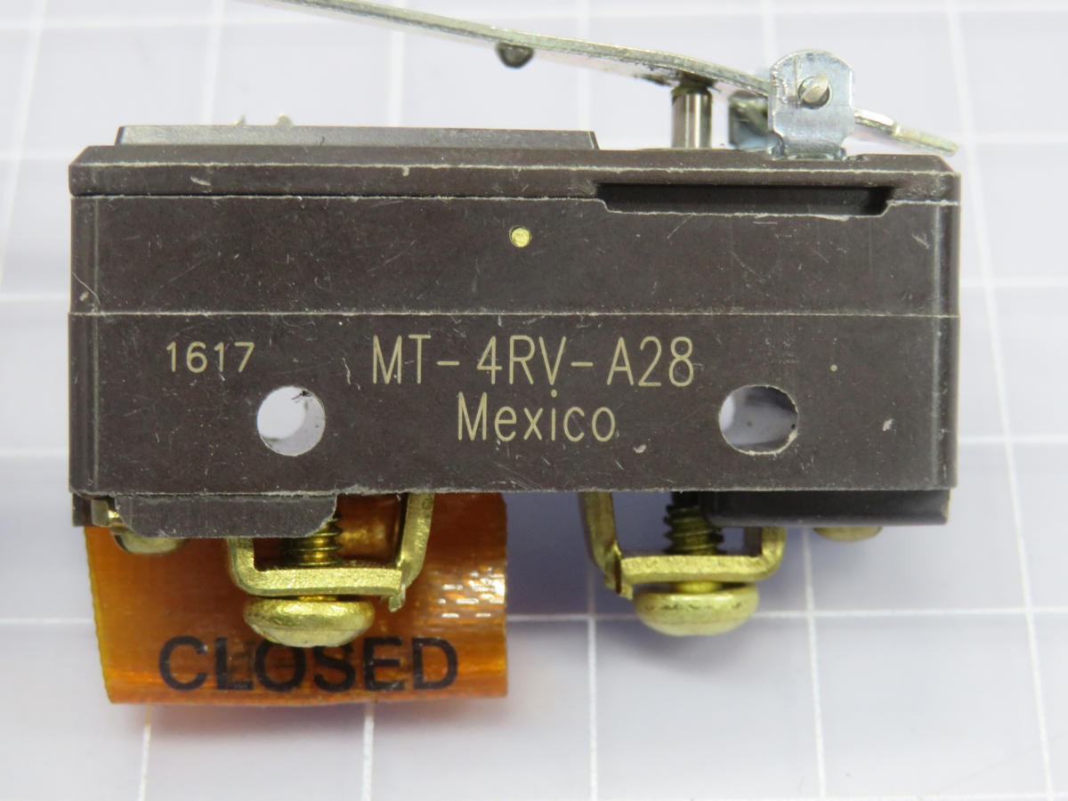 HONEYWELL MT-4RV-A28 MICROSWITCH/MINIATURE SWITCH T225231