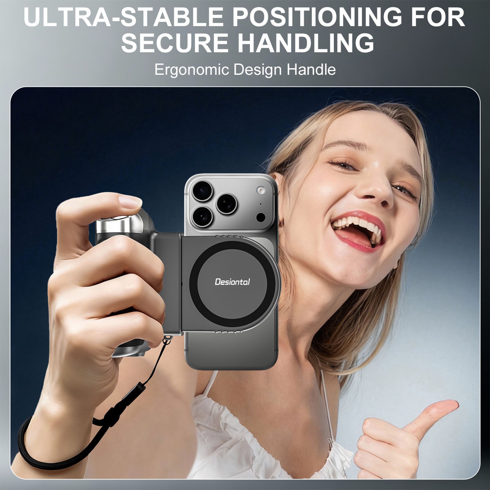 Camera Shutter Grip Magnetic Phone Handle Bluetooth Remote for iPhone 17 16 15