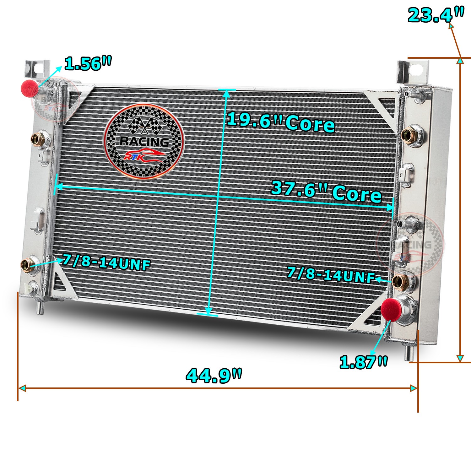 3 Row Radiator For 2001-2002 Chevy Silverado/GMC Sierra 2500 HD 3500 8.1L V8