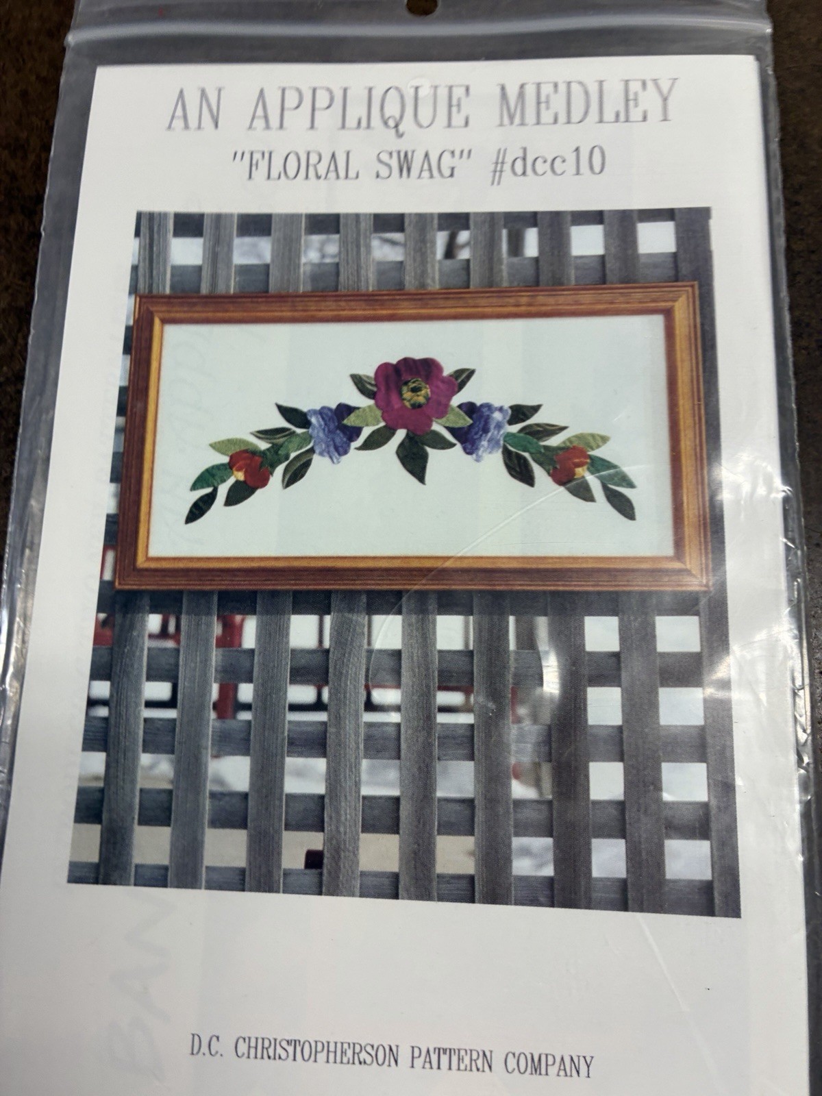 An Appliqué Medley Floral Swag