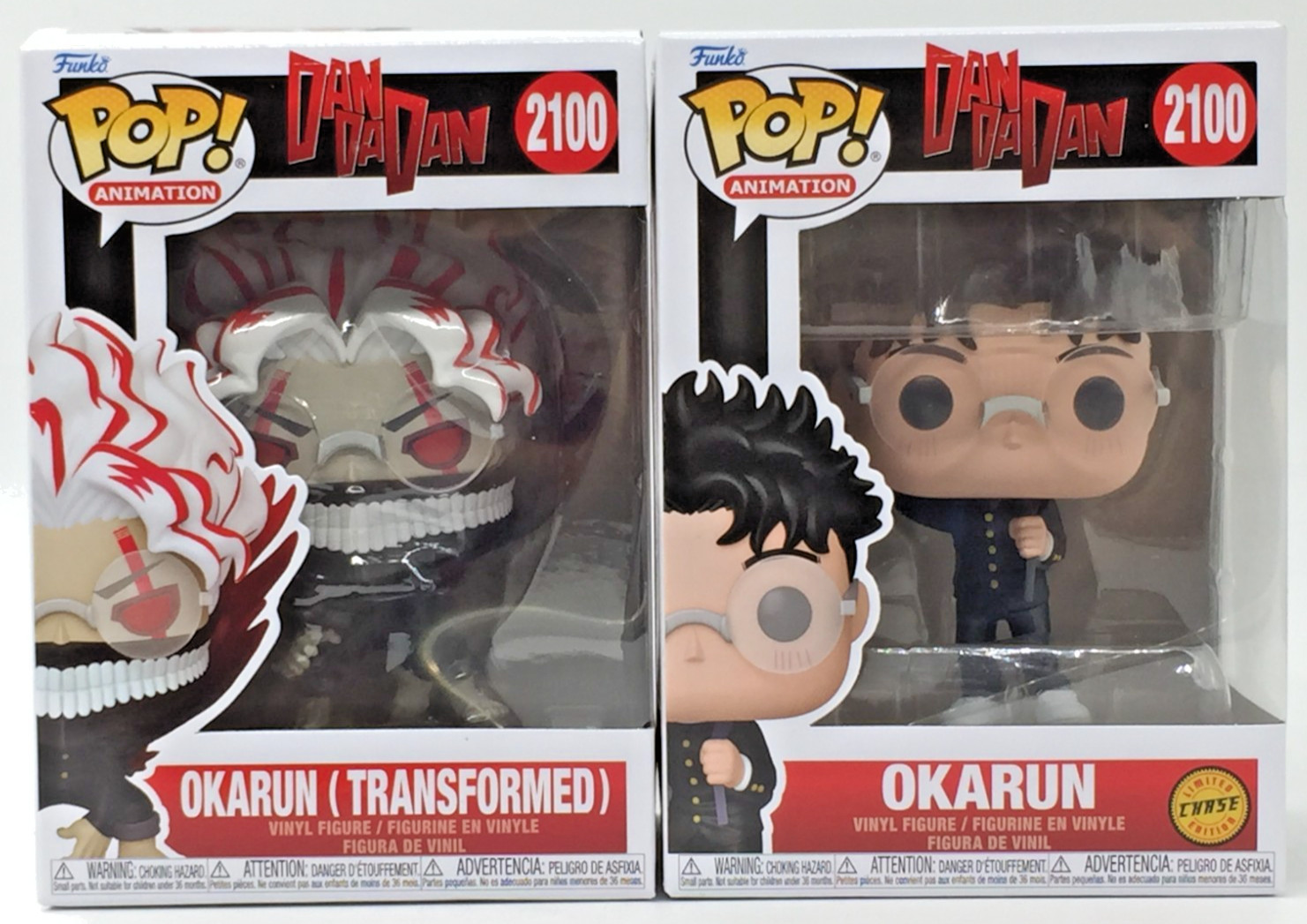 Funko Pop! Dandadan Okarun #2100 Common & CHASE Set of 2 W/Protector