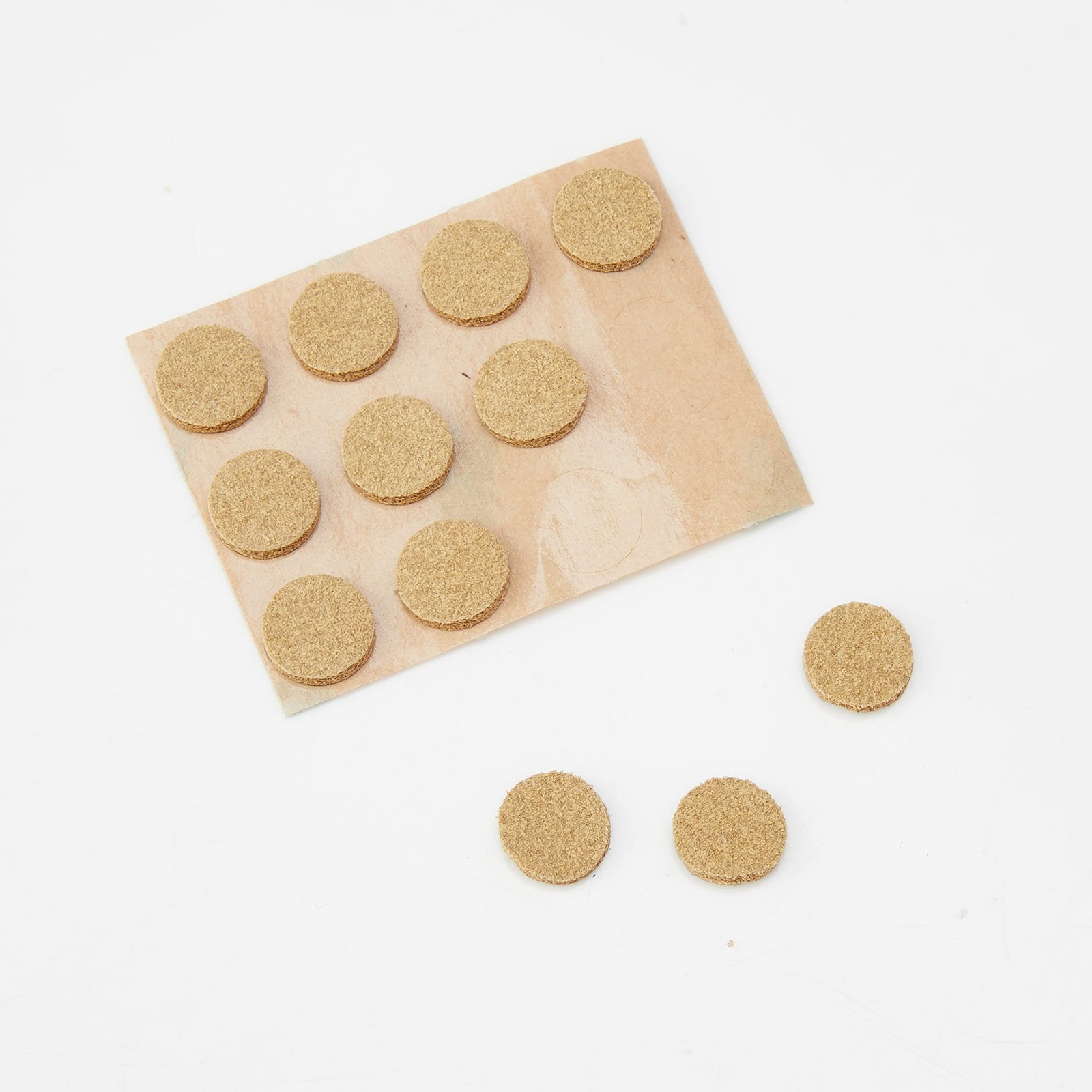 Colonial Needle Co Leather Thimble Pad 1 Sheet of 12 Pads Medium, Clear