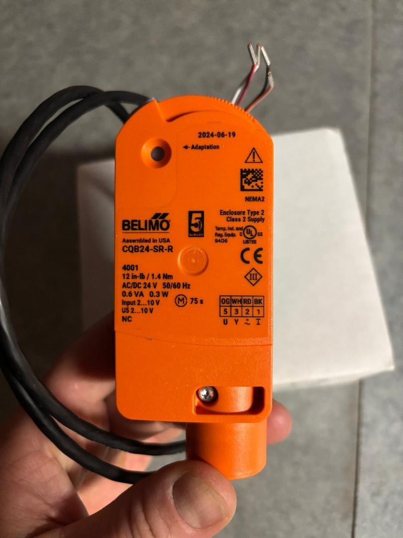 Belimo CQB24-SR-R Valve Actuator - NEW - never used