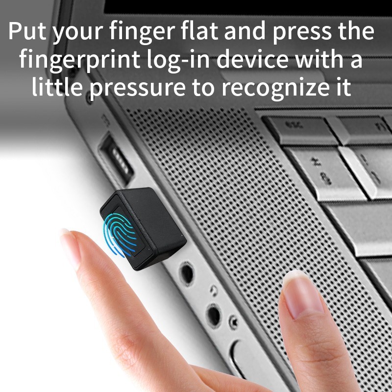 USB-C Fingerprint Reader for Windows 10 & 11 Hello Secure Biometric Scanner