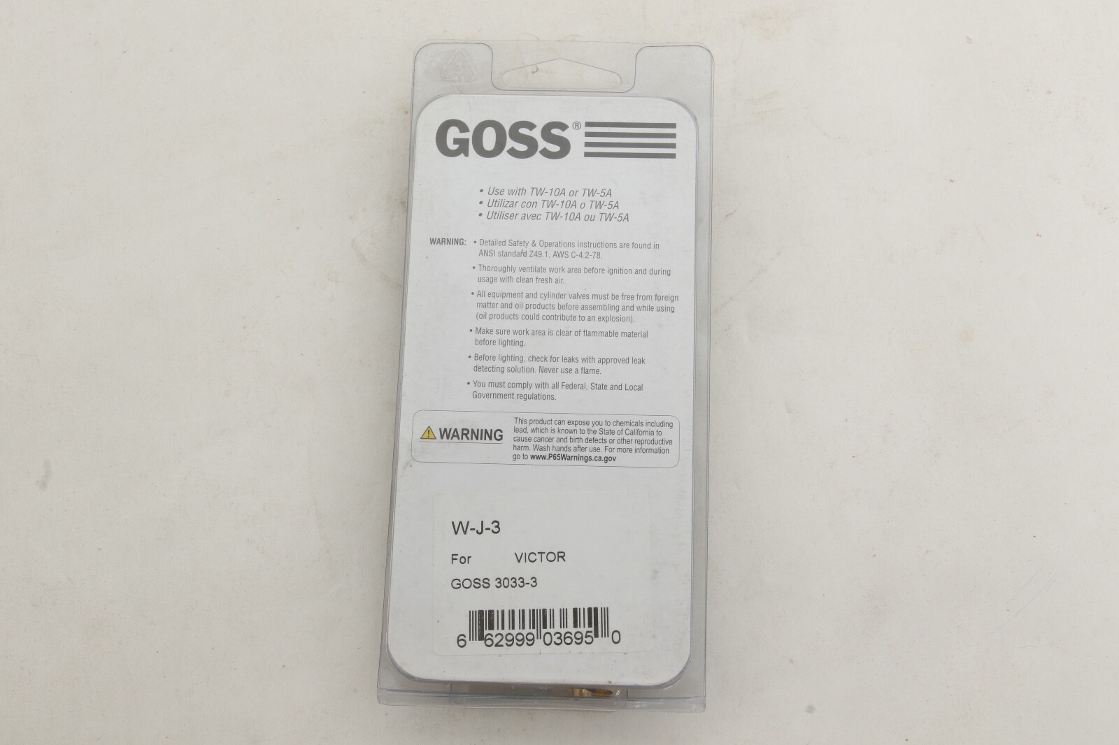 Goss W-J-3 Series Replacement Welding Tip