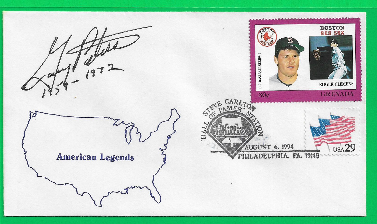 Gary Peters White Sox/Red Sox Signed Commemorative Baseball Cancelation 1994