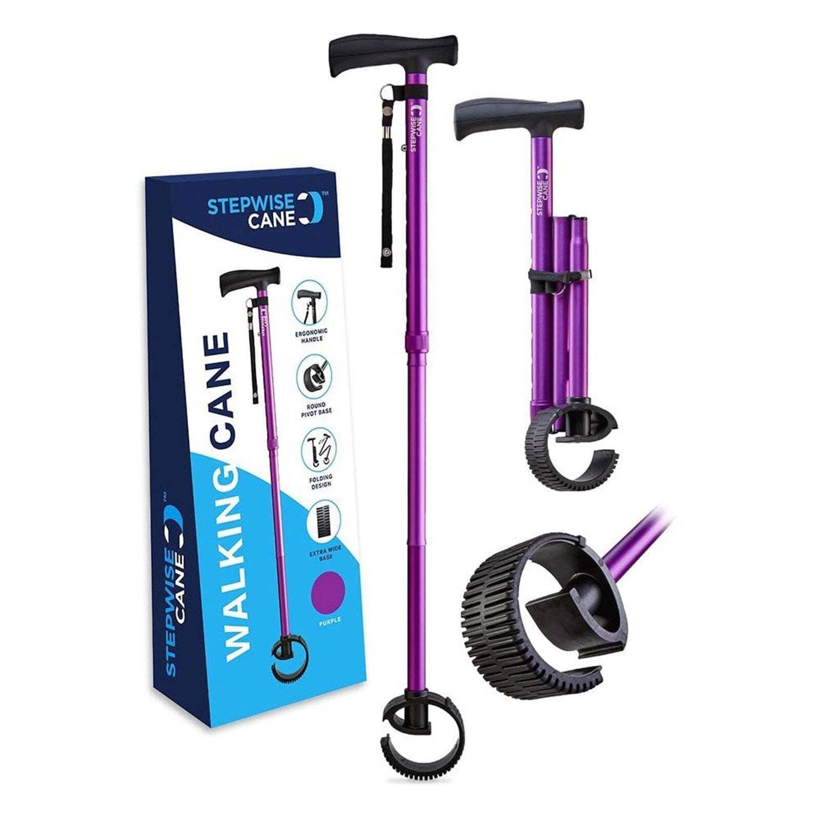 Walking Cane for Men & Women - Foldable, Adjustable, Collapsible Walking Cane...
