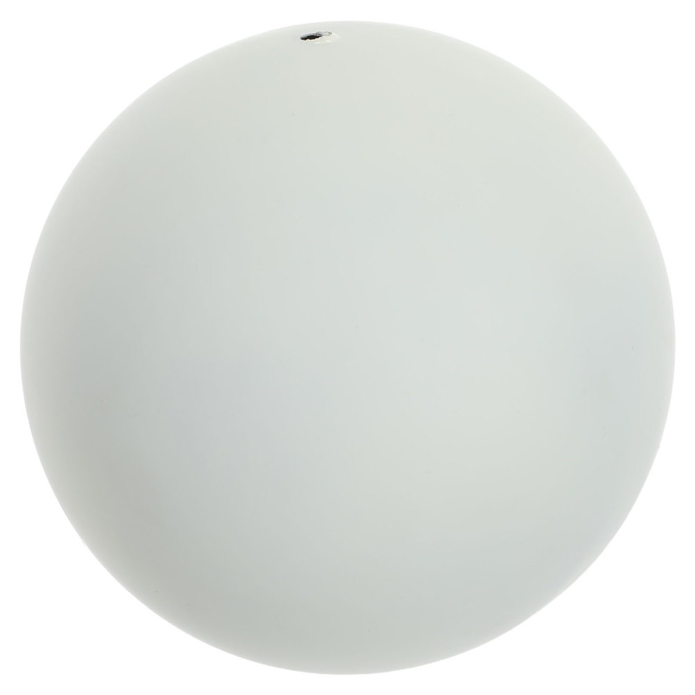 Outdoor Garden Sphere Ornament Hollow Stainless Steel White Matte Yard Sculpture