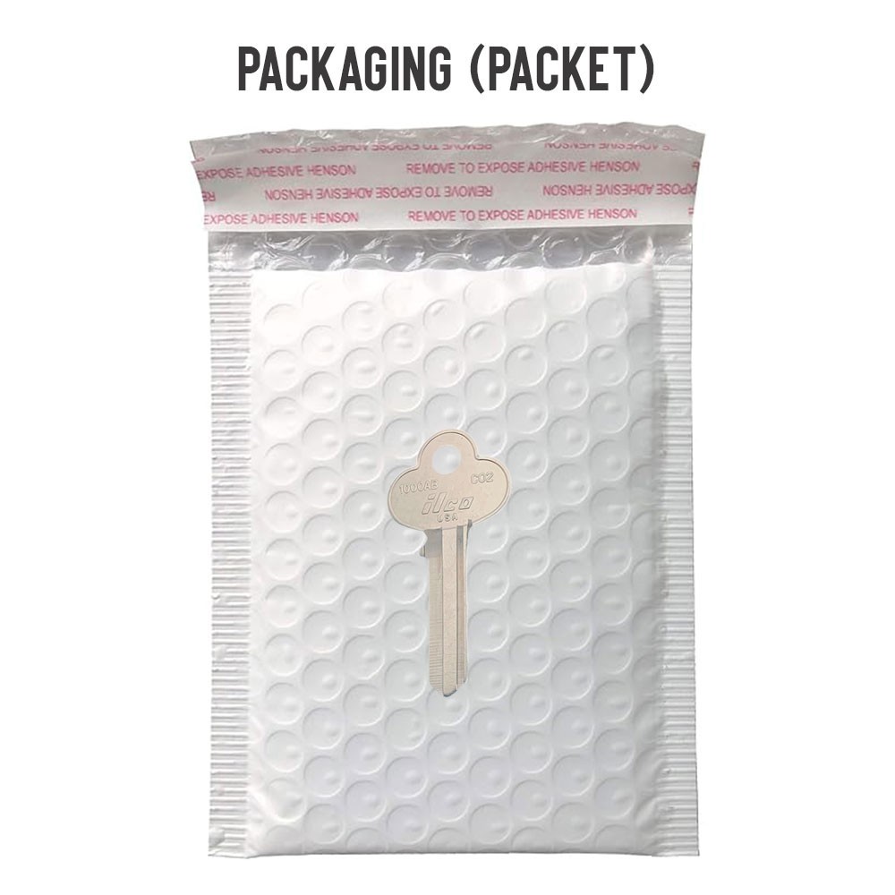 CO2, 1000AB Key Blank 6-Pin Nickel