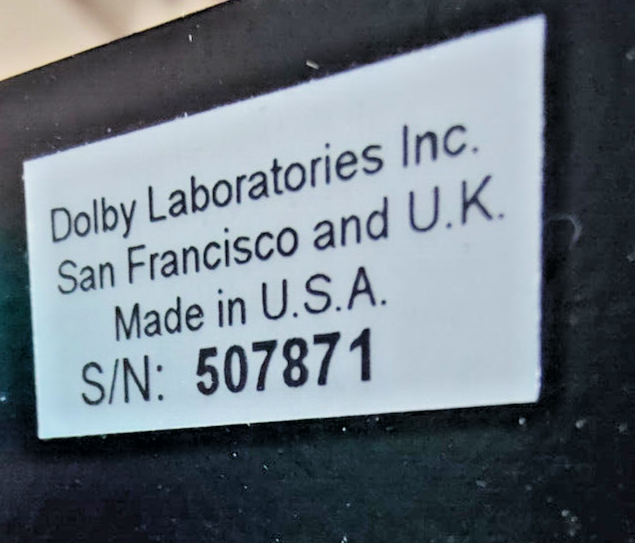 -- PARTS -- Dolby Model CP65 ~ Cinema Sound Processor, Stereo, Analog 6-Channel