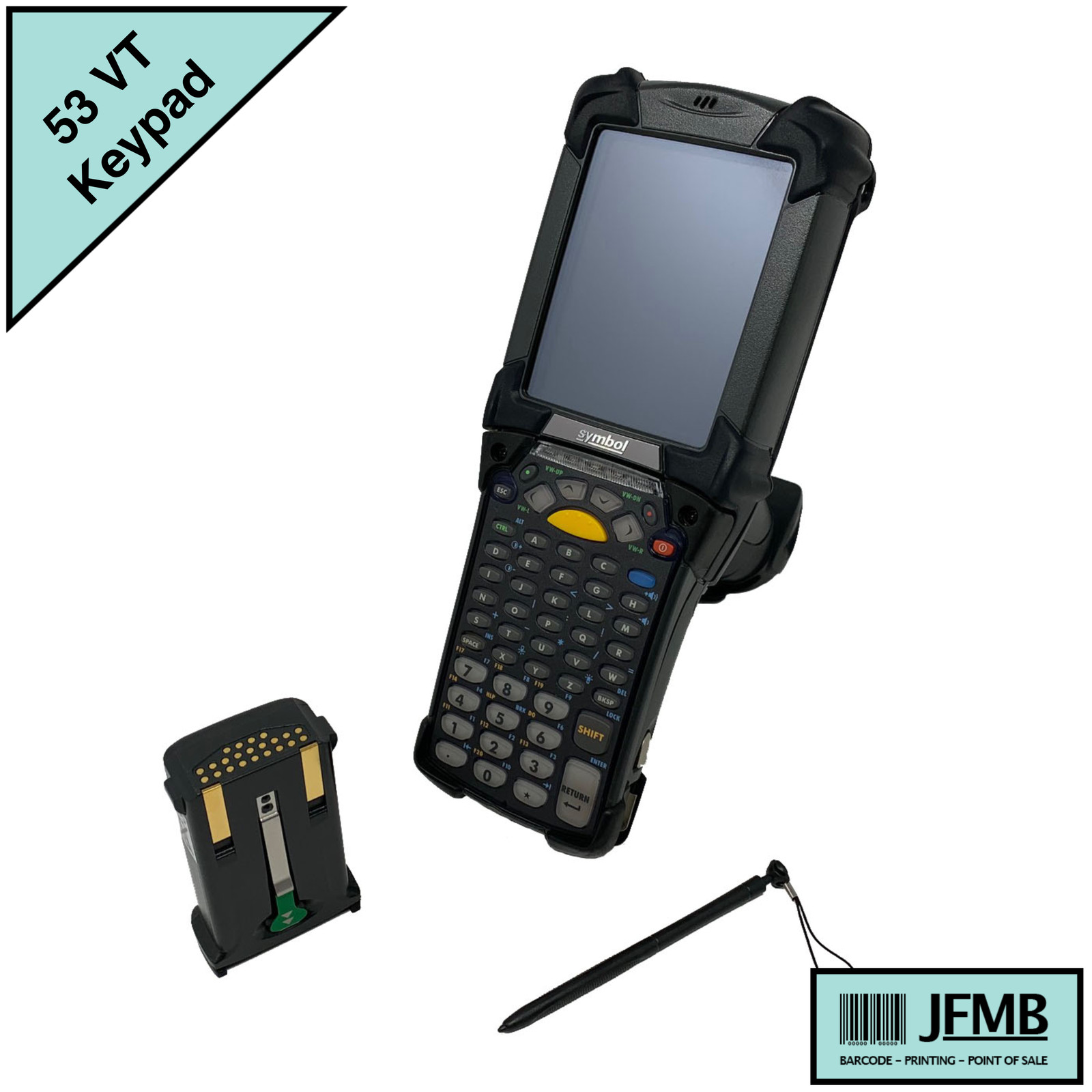 Zebra MC92N0-GP0SYGAA6WR Mobile Barcode Scanner 1D/2D Long Range 53 Key Android