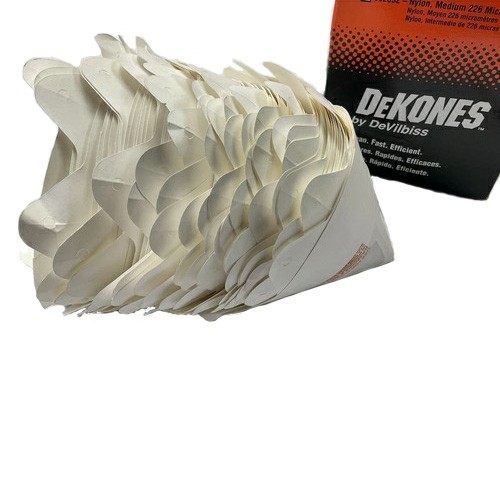 DeVilbiss DeKONES Premium Paint Strainer, Nylon Fine 190 micron, Box of 100