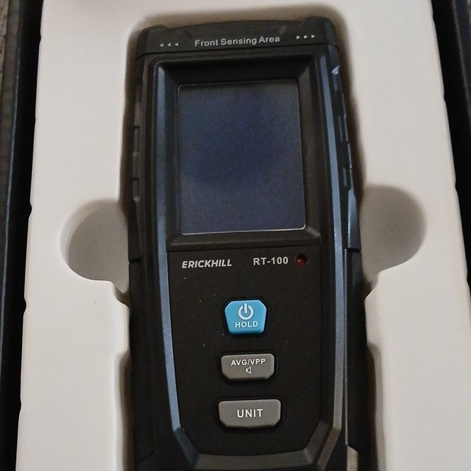 ERICKHILL RT-100 EMF Meter Single Axis Sensor Color-Screen Sound Light Alarm