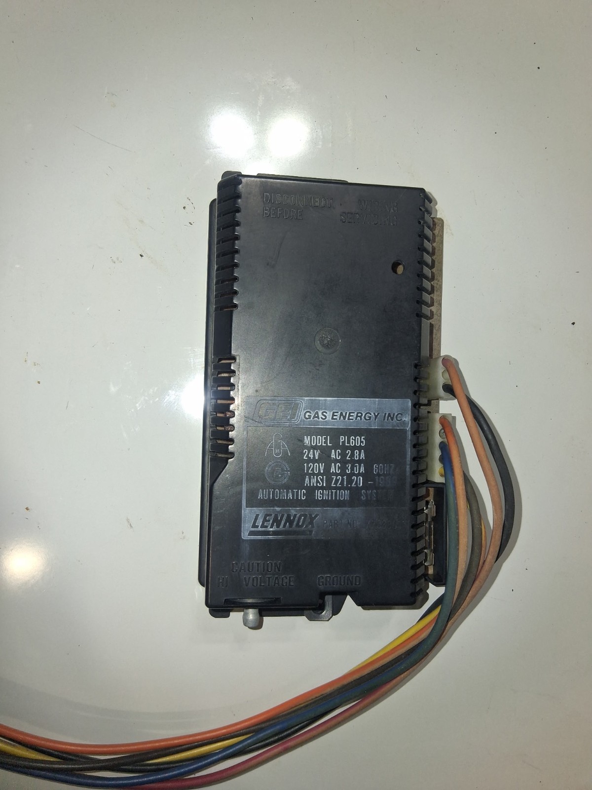 Lennox Pulse Control Model PL605 GEI Gas Energy Inc. 77C3801
