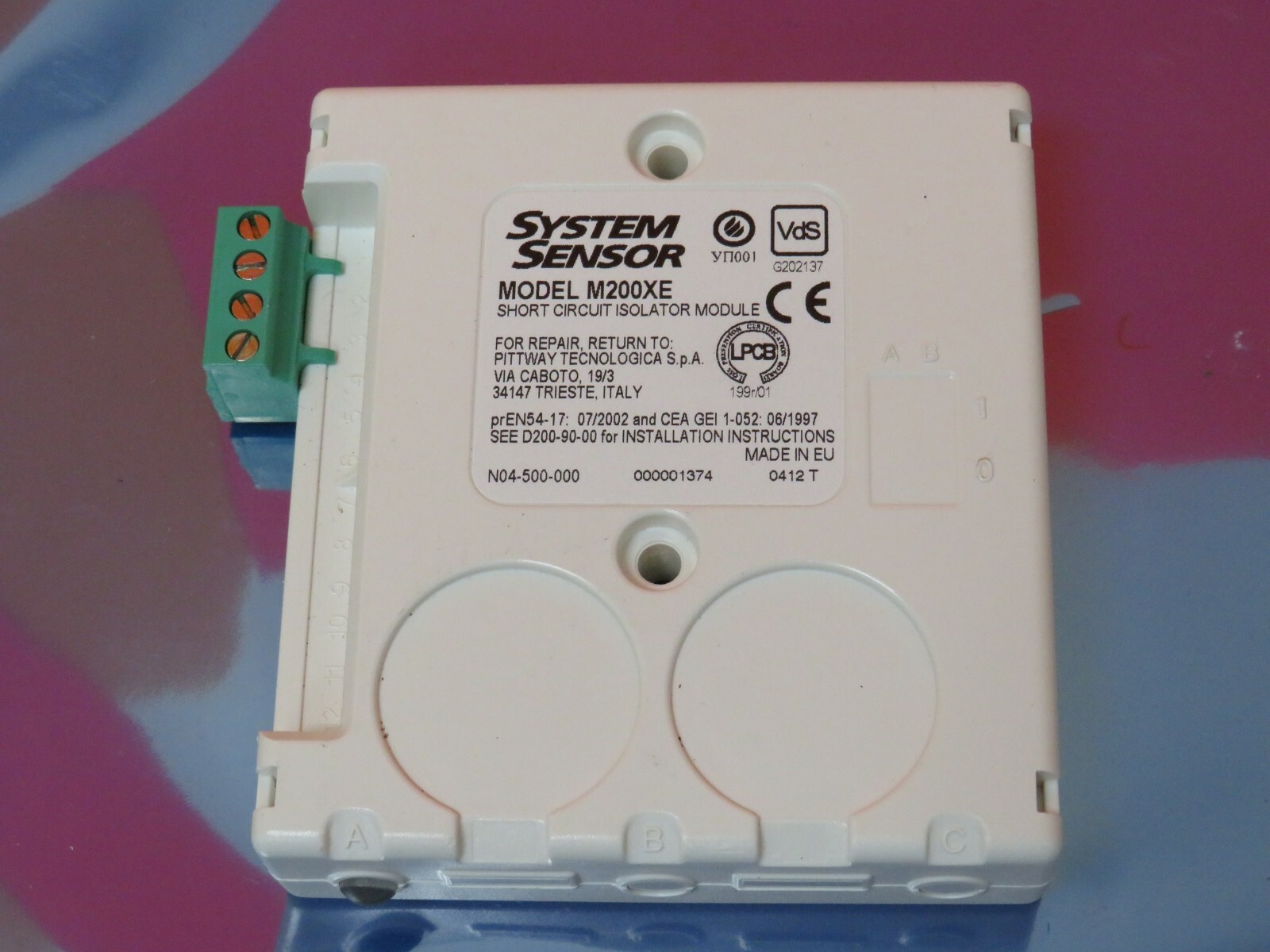 NEW SYSTEM SENSOR M200XE SHORT CIRCUIT ISOLATOR MODULE