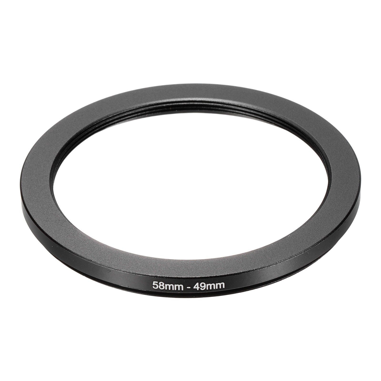 58mm Male 49mm Female Step Down Ring Adapter for ND IR DSLR Lenses, Black