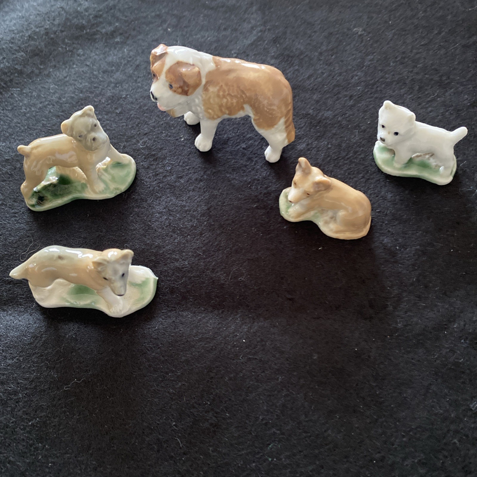 Wade Whimsie Pedigree Dogs Corgi 1957 Set 5 UK Retail Wade Collectors Society