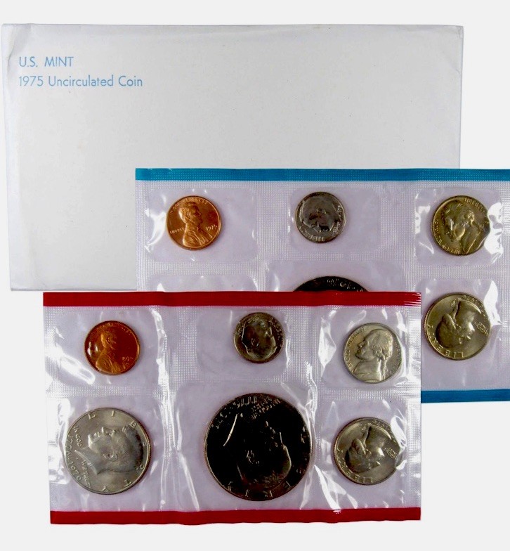 1975 Uncirculated Coin Set U.S Mint Original Government Packaging OGP
