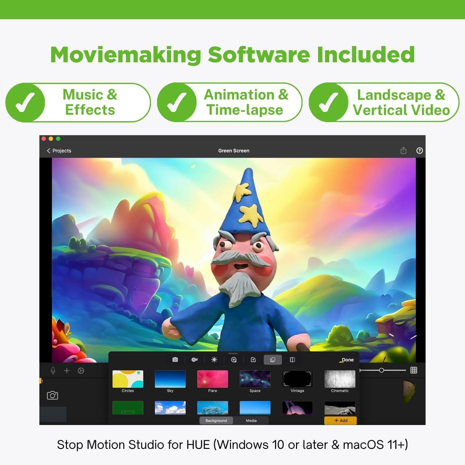 Animation Studio: Complete Stop Motion Kit (Camera, Software,) for Windo...