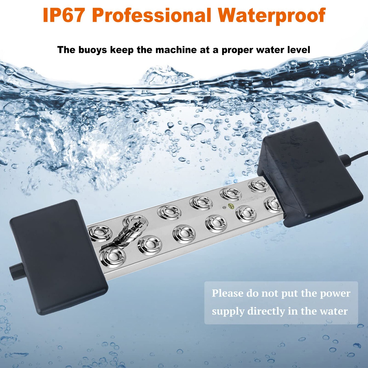 12 Head Ultrasonic Mist Maker Pond Fogger Machine for Hydroponics Landscape 110V