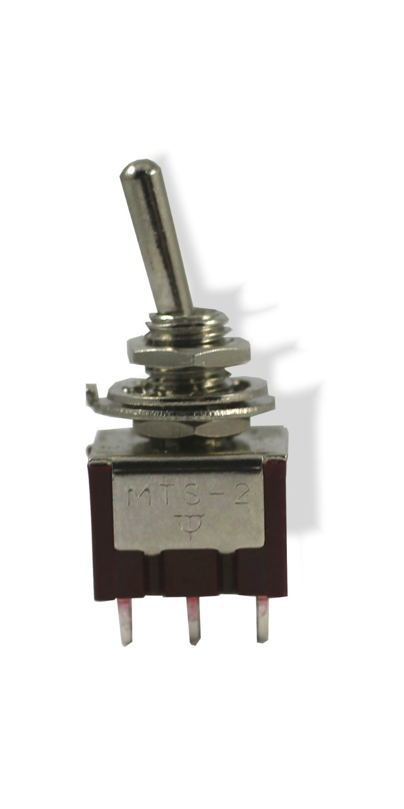 Switch Mini Toggle ON ON Nickel Knob 081392NI