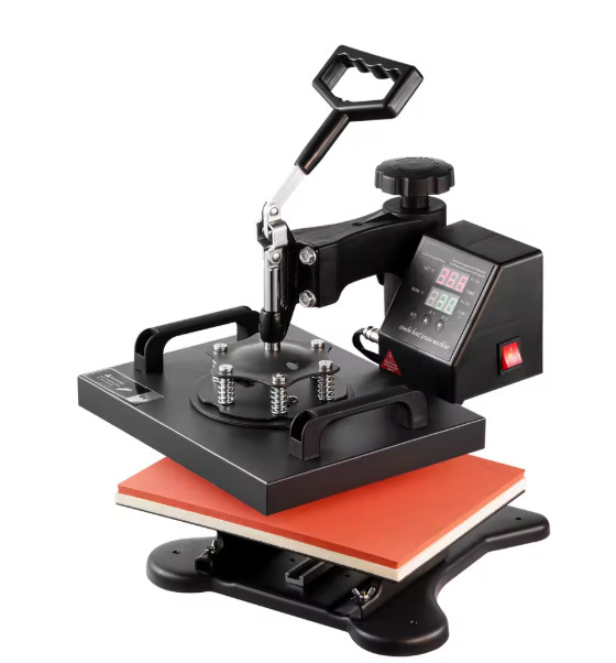 SucceBuy 12x10 In Dual Digital Heat Press Machine 650W Swing Away 360 Degree