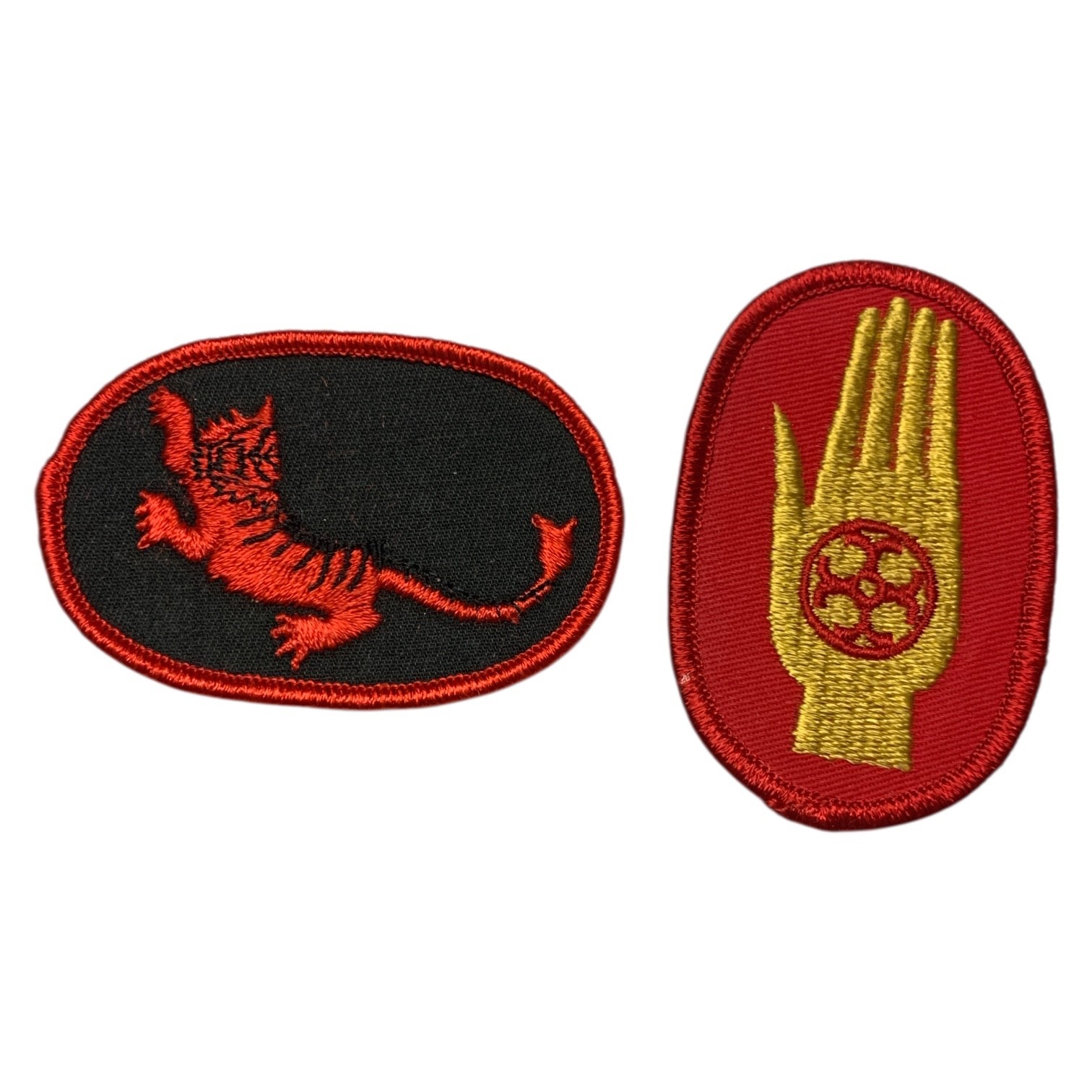 Kong Fu Set of 2 embroidered patches from the TV series in the late 1970s.