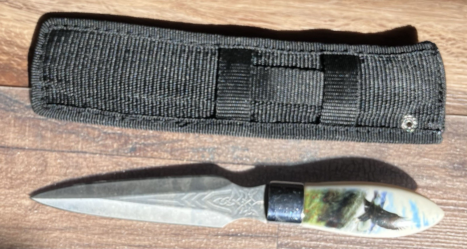 Two Dagger Dart Knives Different Designs With Sheaths 9 1/2" long (1879)