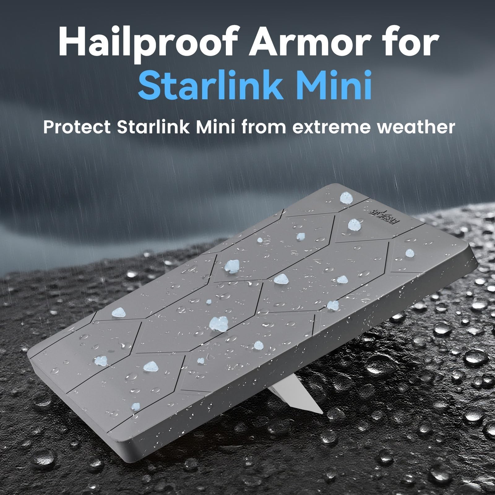 Starlink Mini Protective Cover Case, Hailproof Liquid Silicone Protective Cas...