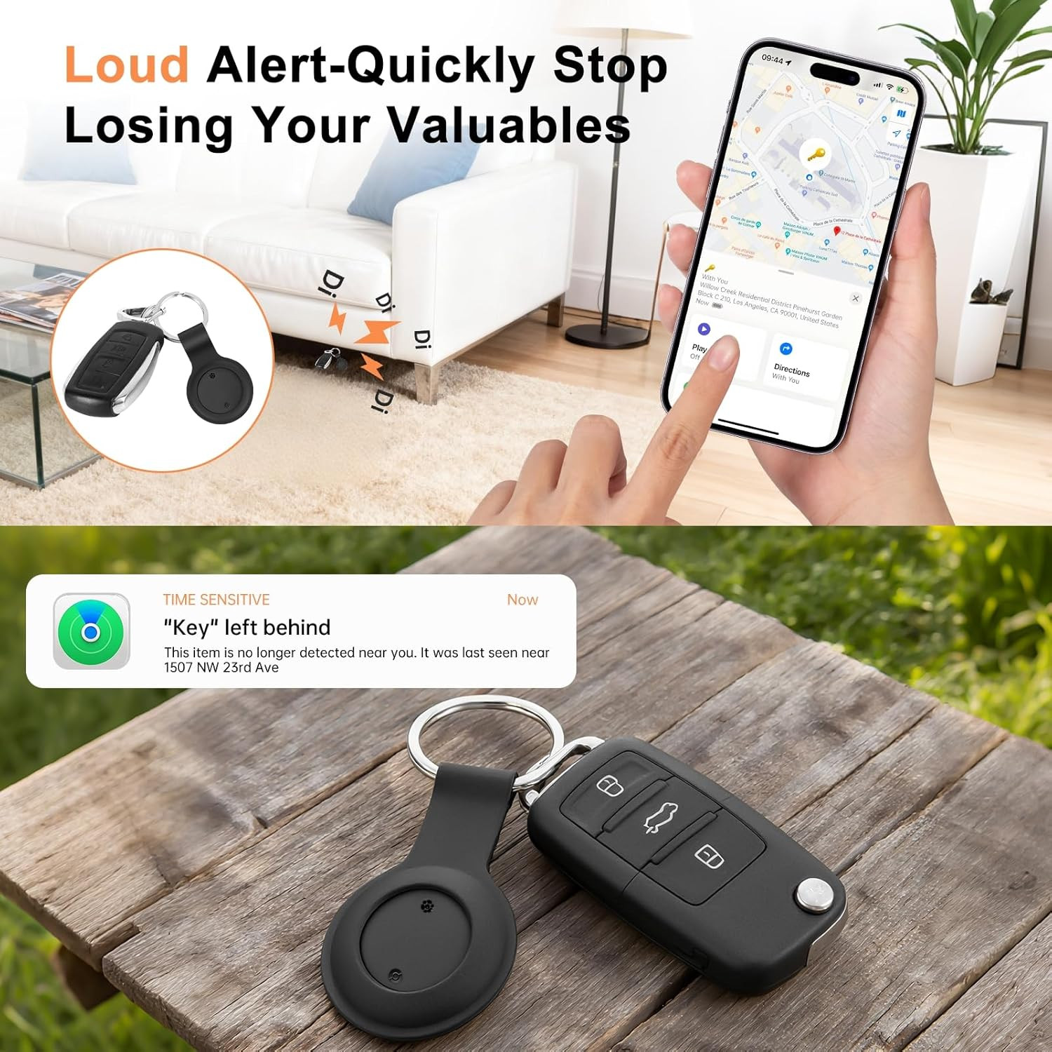 Air Tracker Tag-1 Pack Works with Apple Find My (Ios Only), Bluetooth Tracker Ta