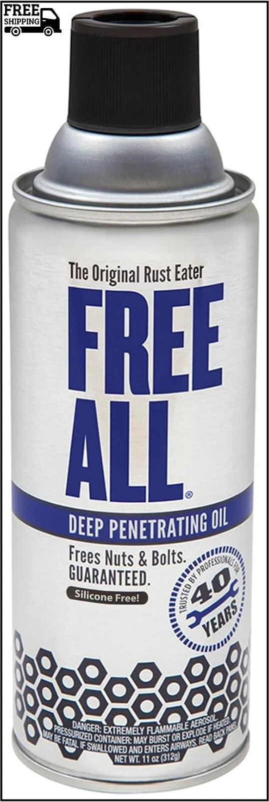 Gasoila Free All Rust Eater Deep Penetrating Oil, 11 oz Aerosol